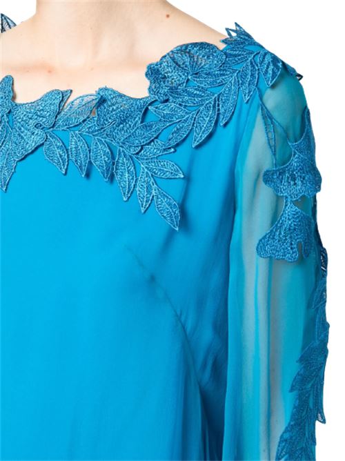 Abito Donna blu con scollo tondo ALBERTA FERRETTI | A045601140327